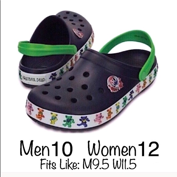 GRATEFUL DEAD CROCS 50th ANNIVERSARY M10 W12 - Picture 8 of 8